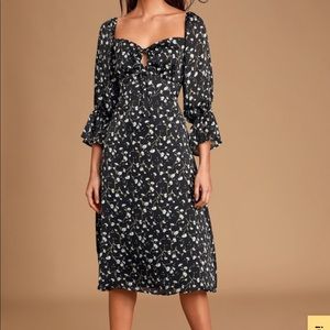 Lulus Floral midi dress